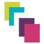 Office Depot® Brand 2-Pocket School-Grade Poly Folder with Prongs, Letter Size, Assorted Fashion Colors, Pack Of 5