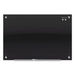 Infinity Glass Marker Board, 48 x 36, Black Surface