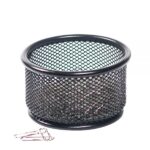 Mesh Paper Clip Holder, Black