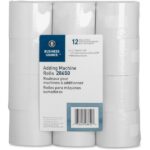 Business Source 150' Adding Machine Rolls - 2 1/4" x 150 ft - 12 / Pack ( - Ream per Case)SFI - Lint-free