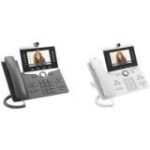 Cisco 8865 IP Phone - Corded/Cordless - Corded/Cordless - Bluetooth, Wi-Fi - Wall Mountable - Charcoal - 5 x Total Line - VoIP - IEEE 802.11a/b/g/n/ac - Enhanced User Connect License, Unified Communications Manager - 2 x Network (RJ-45) - PoE Ports - TAA Compliance