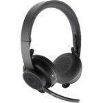 Logitech Zone Wireless Headset - Stereo - Wireless - Bluetooth - 98.4 ft - 30 Hz - 13 kHz - Over-the-head - Binaural - Circumaural - Omni-directional, MEMS Technology, Electret, Condenser, Noise Cancelling Microphone - Noise Canceling - TAA Compliance