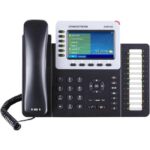 Grandstream GXP2160 IP Phone - Corded/Cordless - Corded - Bluetooth - Desktop, Wall Mountable - Black - 6 x Total Line - VoIP - 2 x Network (RJ-45) - PoE Ports - TAA Compliance