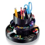 30% Recycled Deluxe Rotary Organizer, Black