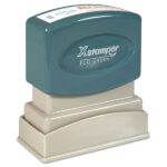 PRICE DROP Xstamper Two-Color Title Stamp, RECEIVED, Blue/Red