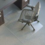 Economy Commercial Pile Chair Mat with Lip, 36" x 48", Clear