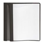 Oxford Clear-Front Report Covers, 8 1/2" x 11", Black, Pack Of 25