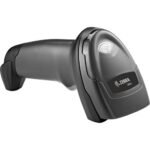 Zebra DS2208-SR Handheld Barcode Scanner with Stand - Cable Connectivity - 30 scan/s - 14.49" Scan Distance - 1D, 2D - Imager - Omni-directional - USB - Twilight Black - Stand Included - IP42 - USB - Retail, Hospitality, Transportation, Logistics, Light/Clean Manufacturing, Government, Industrial - TAA Compliance