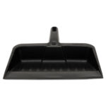 Heavy-Duty Dustpan, 8.25 x 12.25 , Polypropylene, Charcoal