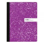 Composition Notebook, 9-3/4" x 7-1/2", Wide Ruled, 100 Sheets, Purple