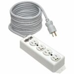 Tripp Lite by Eaton Safe-IT Medical-Grade Power Strip UL 1363 4 Hospital-Grade Outlets Antimicrobial 15 ft. (4.57 m) Cord