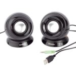 Lenovo M0520 2.0 Speaker System - 2 W RMS - Black - 90 Hz to 20 kHz - USB - TAA Compliance