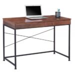 44"W Valdi Computer Desk, Brown