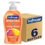 Softsoap Antibacterial Liquid Hand Soap Pump - 11.25 fl. oz. Bottles - Crisp Clean Scent - 11.3 fl oz (332.7 mL) - Bac