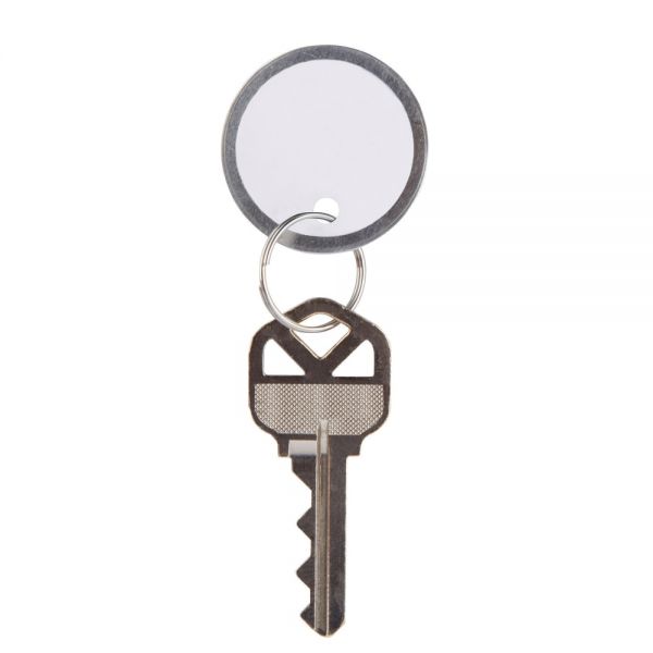 5-1.jpg Round Key Tags, 1.25" Diameter, White, Pack Of 50Q - Image 1