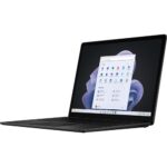 Microsoft Surface Laptop 5 13.5" Touchscreen Notebook - 2256 x 1504 - Intel Core i7 12th Gen i7-1265U - Intel Evo Platform - 16 GB Total RAM - 512 GB SSD - Matte Black - Intel Chip - Windows 11 Pro - Intel Iris Xe Graphics - PixelSense - Front Camera/Webcam - 18 Hours Battery Run Time - IEEE 802.11ax Wireless LAN Standard - EPEAT Gold, TAA Compliance