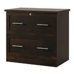 19"D Lateral 2-Drawer File Cabinet, Peppered Black