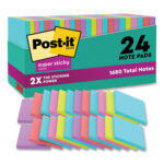 Pads in Supernova Neon Collection Colors, Cabinet Pack, 3" x 3", 70 Sheets/Pad, 24 Pads/Pack