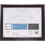 Award Plaque, 8-1/2" x 11", Mahogany