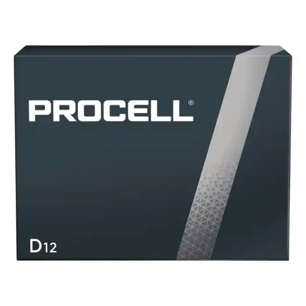 Alkaline D Batteries, 12/Box