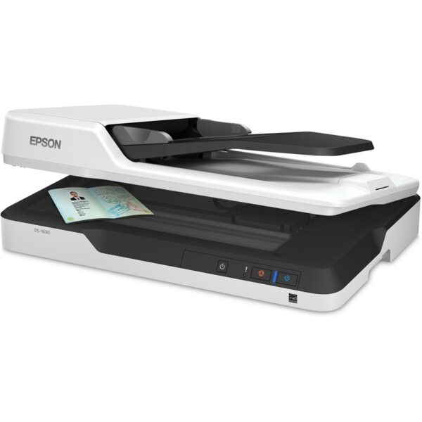 Epson WorkForce DS-1630 Flatbed Scanner - 1200 dpi Optical - 30-bit Color - 8-bit Grayscale - 25 ppm (Mono) - 25 ppm (Color) - Duplex Scanning - USB - TAA Compliance-ENERGY STAR; RoHS Compliance