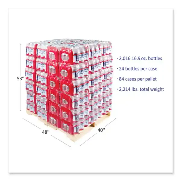 Alpine Spring Water, 16.9 oz Bottle, 24/Carton, 84 Cartons/Pallet