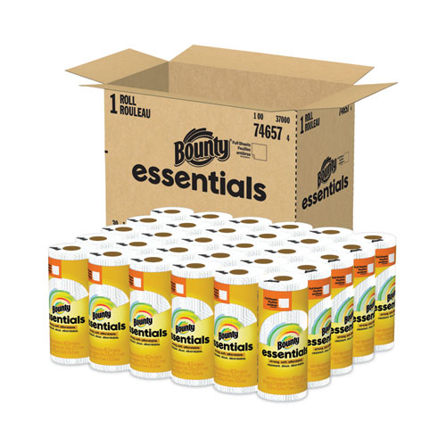73-1.jpeg Essentials Kitchen Roll Paper Towels, 2-Ply, 11 x 10.2, 40 Sheets/Roll, 30 Rolls/Carton - Image 1