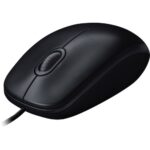 Logitech M100 Wired USB Mouse, 3-Buttons,1000 DPI Optical Tracking, Ambidextrous, Compatible with PC, Mac, Laptop (Gray) - Optical - Cable - Black - 1 Pack - USB - 1000 dpi - Scroll Wheel - 3 Button(s) - Symmetrical - RoHS, TAA, WEEE Compliance