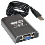 Tripp Lite USB 2.0 to VGA Dual Multi-Monitor External Video Graphics Card Adapter 1080p 60Hz - 128MB - 1920x1200,1080P" - RoHS, TAA Compliance