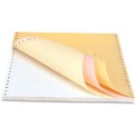 Sparco Dot Matrix Print Continuous Paper, Letter Size (8 1/2" x 11"), 15 Lb, Assorted Colors, Carton Of 900 Forms