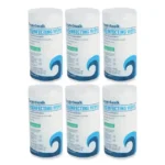 Disinfecting Wipes, 7 x 8, Fresh Scent, 75/Canister, 6 Canisters/Carton