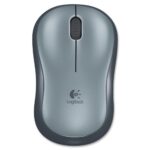 Logitech M185 Wireless Mouse, 2.4GHz with USB Mini Receiver, 12-Month Battery Life, 1000 DPI Optical Tracking, Ambidextrous, Compatible with PC, Mac, Laptop (Swift Grey) - Optical - Wireless - Radio Frequency - 2.40 GHz - Silver - 1 Pack - USB - 1000 dpi - Scroll Wheel - 3 Button(s) - Symmetrical - RoHS, TAA, WEEE Compliance