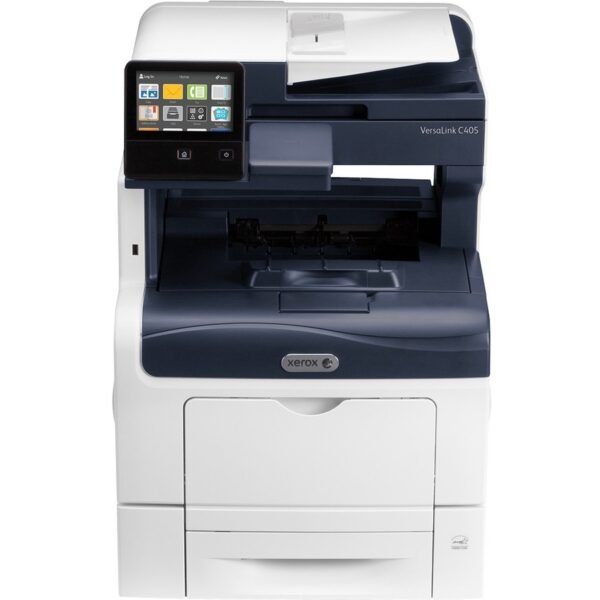 Xerox VersaLink C405/DN Laser Multifunction Printer-Color-Copier/Fax/Scanner-36 ppm Mono/Color Print-600x600 Print-Automatic Duplex Print-80000 Pages Monthly-700 sheets Input-Color Scanner-600 Optical Scan-Color Fax-Gigabit Ethernet - Copier/Fax/Printer/Scanner - 36 ppm Mono/36 ppm Color Print - 600 x 600 dpi Print - Automatic Duplex Print - Up to 80000 Pages Monthly - 700 sheets Input - Color Scanner - 600 dpi Optical Scan - Color Fax - Gigabit Ethernet - USB - 1 Each - For Plain Paper Pri