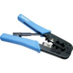 TRENDnet Crimping Tool, Crimp, Cut, And Strip Tool, For Any Ethernet or Telephone Cable, Built-In Cutter And Stripper, 8P-RJ-45 And 6P-RJ-12, RJ-11, All Steel Construction, Black, TC-CT68 - RJ-11/RJ-45 Crimp/Cut/Strip Tool - TAA Compliance