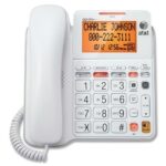 AT&T CL4940 Standard Phone - White - 1 x Phone Line - Speakerphone - Answering Machine