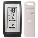 AcuRite Digital Thermometer with Indoor / Outdoor Temperature - Built-in Stand, Wall Mountable, Weather Resistant, Hanging Hole, Durable - For Indoor, Outdoor